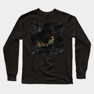 Awesome elegant  peacock Long Sleeve T-Shirt